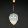Murano pendant lamp Egg by Leucos, Italy 1960s. Mid-century italian modern lighting