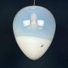 Murano pendant lamp Egg by Leucos, Italy 1960s. Mid-century italian modern lighting