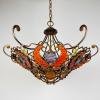 Metal and murano glass chandelier by MM Lampadari Italy 1990s