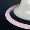 Murano glass white and pink pendant lamp Italy 1970s