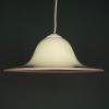 Murano glass white and pink pendant lamp Italy 1970s