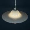 Classic swirl Murano glass pendant lamp Vetri Murano Italy 1970s