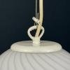 Classic swirl Murano glass pendant lamp Vetri Murano Italy 1970s