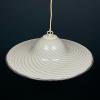 Classic swirl Murano glass pendant lamp Vetri Murano Italy 1970s