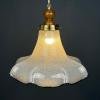 1 of 2 Murano glass pendant lamp Flower Italy 1970s