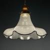1 of 2 Murano glass pendant lamp Flower Italy 1970s
