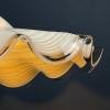 Large murano glass pendant lamp Italy 1970s Mid-century italian modern lighting