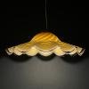 Large murano glass pendant lamp Italy 1970s Mid-century italian modern lighting