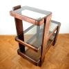Mid-century wood coffee table Yugoslavia Meblo 1970s italian design