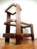Mid-century wood coffee table Yugoslavia Meblo 1970s italian design