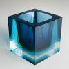 Sommerso murano glass vase by Flavio Poli for Seguso Italy, 1970s