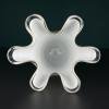 White murano glass vase, Italy 1970s