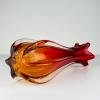 Vintage red murano vase, Italy 1970s