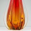 Vintage red murano vase, Italy 1970s