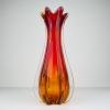 Vintage red murano vase, Italy 1970s