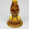 Antique 3 arm table lamp Hunting by C. Florentine, Italy 1950s