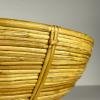 Large rattan bowl for fruits, Italy 1970s