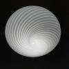 Retro swirl glass pendant lamp Italy 70s