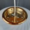 Retro swirl glass pendant lamp Italy 70s