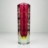 Sommerso murano glass vase by Pagnin & Bon, Italy 1960s