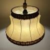 Vintage rawhide pendant lamp, 1950s
