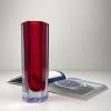 Sommerso murano glass vase style Flavio Poli, Italy 1970s