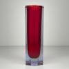 Sommerso murano glass vase style Flavio Poli, Italy 1970s