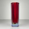 Sommerso murano glass vase style Flavio Poli, Italy 1970s