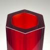 Sommerso murano glass vase style Flavio Poli, Italy 1970s