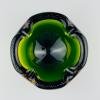 Original green murano glass ashtray, Italy, 1970s
