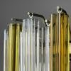 Original cascade Murano glass Crystal Prism Chandelier from Venini, Italy 1970s