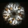 Original cascade Murano glass Crystal Prism Chandelier from Venini, Italy 1970s