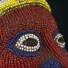 Original African Figure Statue Beaded Head, African Art