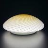 Classic beige swirl murano glass ceiling or wall lamp, Italy, 1970s