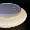Classic beige swirl murano glass ceiling or wall lamp, Italy, 1970s