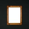 Mid-Century Bamboo Wall Mirror, Italy, 1960s