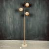 Mid-century yellow eyeball floor lamp italy 1960s space age atomic