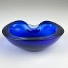Blue Murano glass ashtray, Italy 1970s