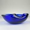 Blue Murano glass ashtray, Italy 1970s