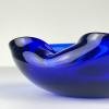 Blue Murano glass ashtray, Italy 1970s