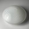 Classic swirl murano glass ceiling or wall lamp Italy 1970s