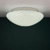 Classic swirl murano glass ceiling or wall lamp Italy 1970s