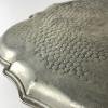 Antique pewter tray or fruit platter, Italy, 1950s