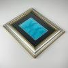 Luigi Targa, Blue Flowers, Padua, Italy 1970s, Oil on Canvas, Framed