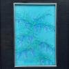 Luigi Targa, Blue Flowers, Padua, Italy 1970s, Oil on Canvas, Framed