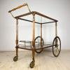 Mid-Century wood bar cart trolley, Italy, 1970s
