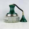 Mid-century green pendant lamp Italy 1970s