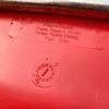 Mid-century red plastic chair Grosfillex France 1980s Set of 3