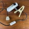 Mid-century clamp lamp by Targetti Italy 1960s space age industrial