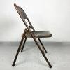 Vintage metal folding chair Italy 1960s